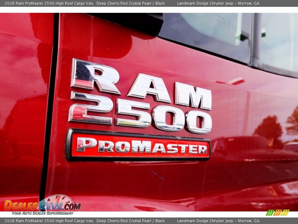 2018 Ram ProMaster 2500 High Roof Cargo Van Deep Cherry Red Crystal Pearl / Black Photo #6