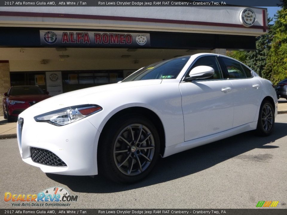2017 Alfa Romeo Giulia AWD Alfa White / Tan Photo #2