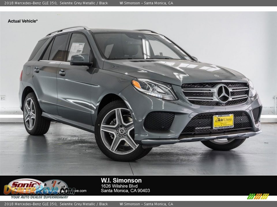 2018 Mercedes-Benz GLE 350 Selenite Grey Metallic / Black Photo #1
