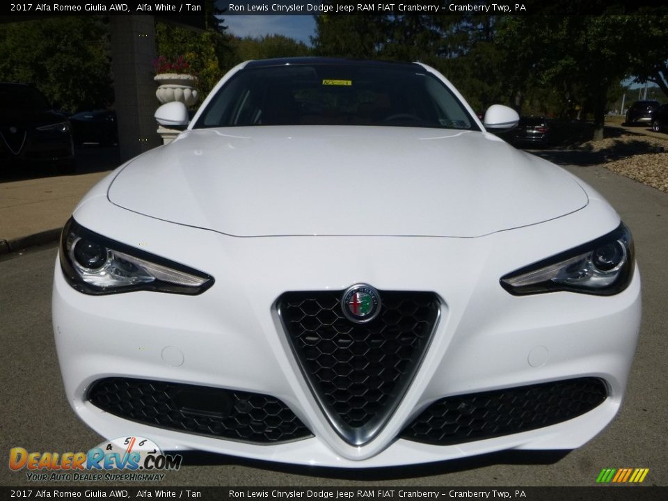 2017 Alfa Romeo Giulia AWD Alfa White / Tan Photo #12