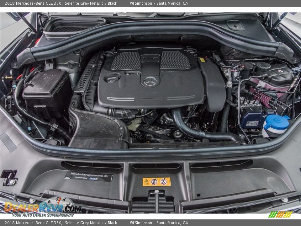 2018 Mercedes-Benz GLE 350 Selenite Grey Metallic / Black Photo #9
