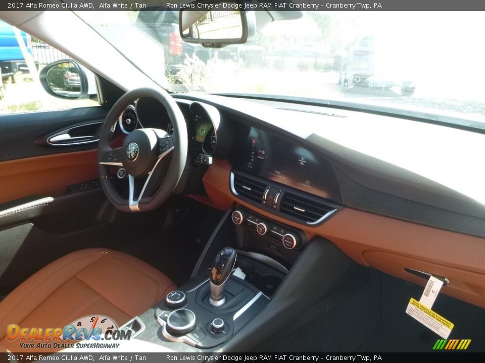 2017 Alfa Romeo Giulia AWD Alfa White / Tan Photo #16