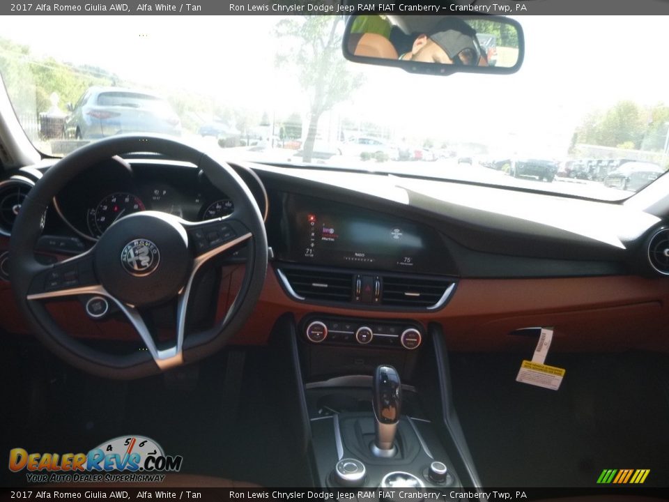 2017 Alfa Romeo Giulia AWD Alfa White / Tan Photo #22
