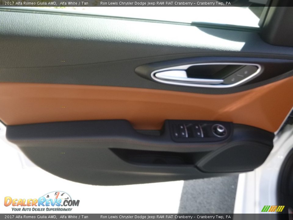 2017 Alfa Romeo Giulia AWD Alfa White / Tan Photo #23