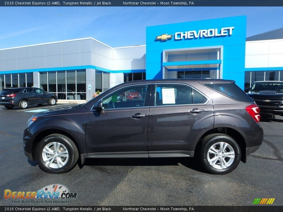 2016 Chevrolet Equinox LS AWD Tungsten Metallic / Jet Black Photo #3