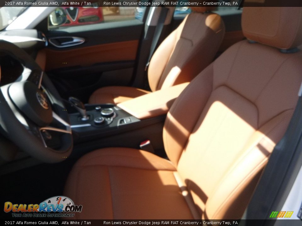 2017 Alfa Romeo Giulia AWD Alfa White / Tan Photo #24
