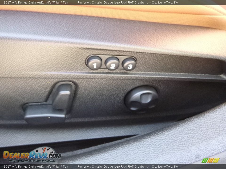 2017 Alfa Romeo Giulia AWD Alfa White / Tan Photo #27