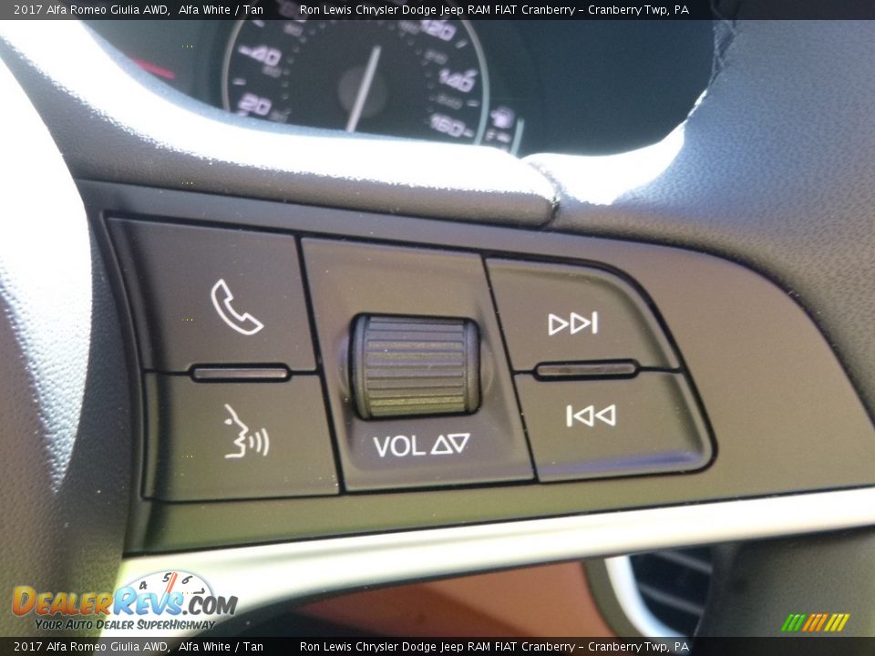 2017 Alfa Romeo Giulia AWD Alfa White / Tan Photo #29