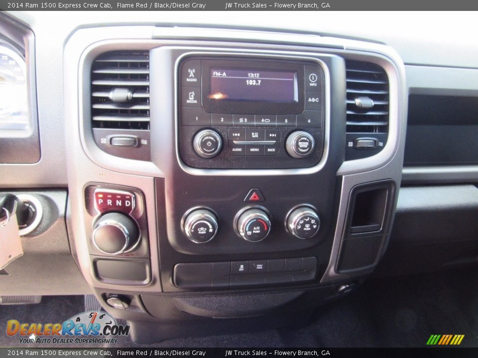 2014 Ram 1500 Express Crew Cab Flame Red / Black/Diesel Gray Photo #16
