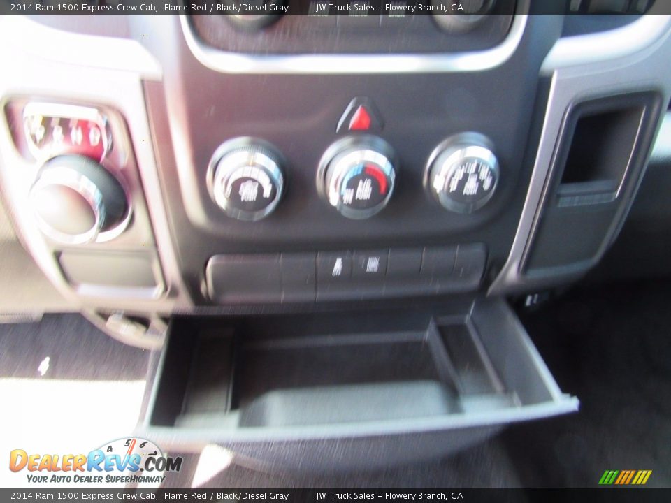 2014 Ram 1500 Express Crew Cab Flame Red / Black/Diesel Gray Photo #18