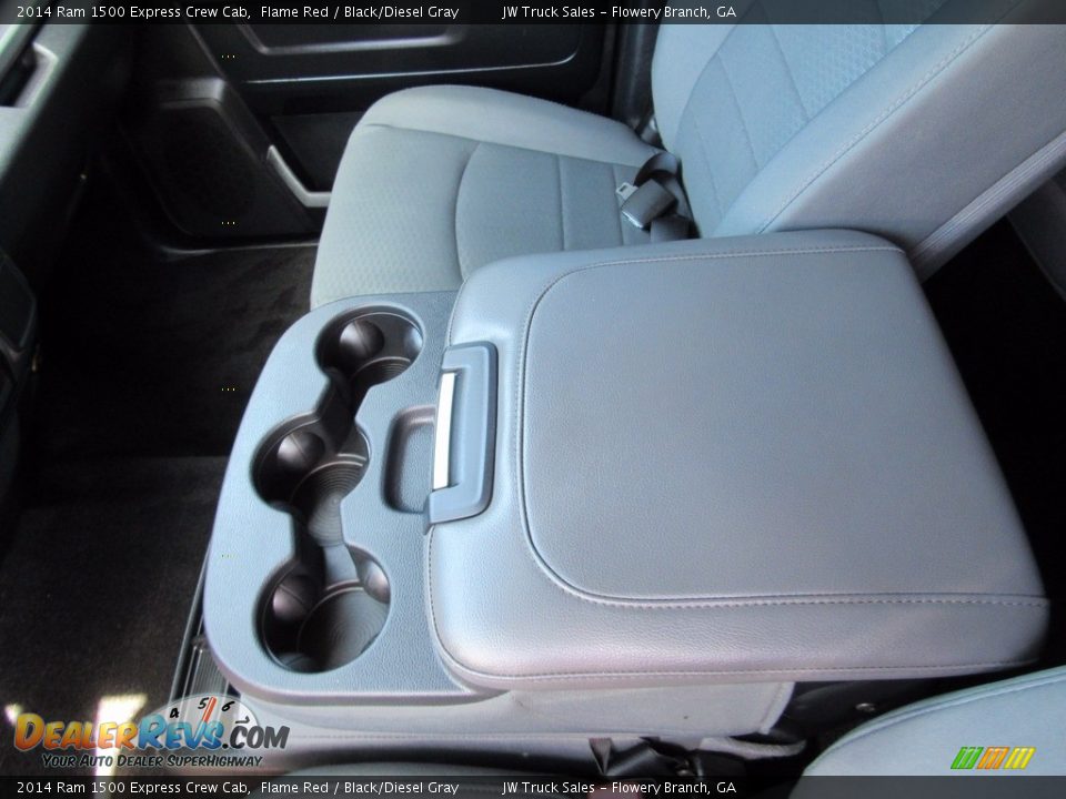 2014 Ram 1500 Express Crew Cab Flame Red / Black/Diesel Gray Photo #21