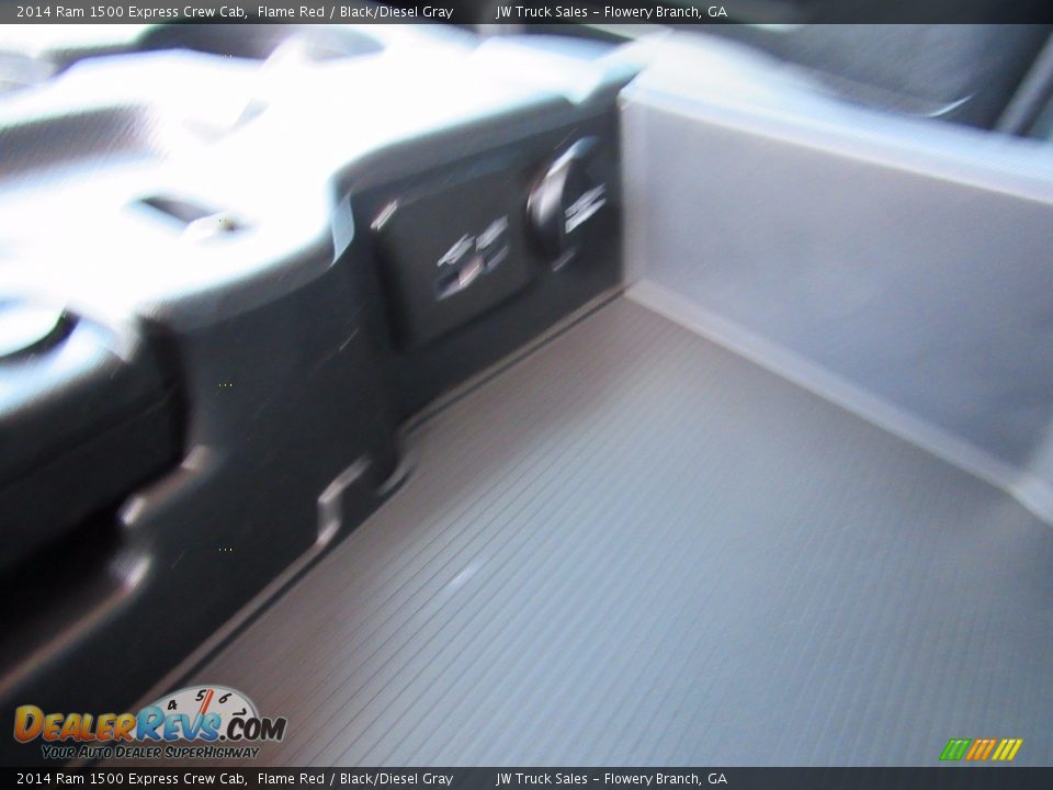 2014 Ram 1500 Express Crew Cab Flame Red / Black/Diesel Gray Photo #23