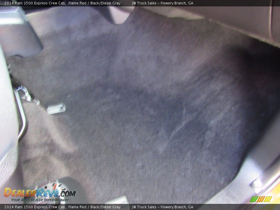 2014 Ram 1500 Express Crew Cab Flame Red / Black/Diesel Gray Photo #28