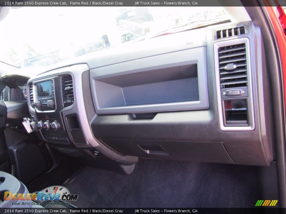 2014 Ram 1500 Express Crew Cab Flame Red / Black/Diesel Gray Photo #29