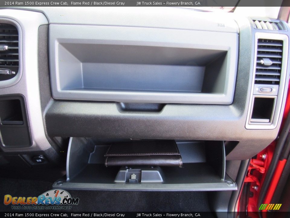 2014 Ram 1500 Express Crew Cab Flame Red / Black/Diesel Gray Photo #31
