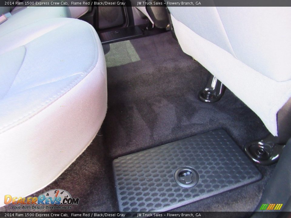 2014 Ram 1500 Express Crew Cab Flame Red / Black/Diesel Gray Photo #35
