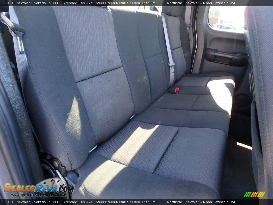 2011 Chevrolet Silverado 1500 LS Extended Cab 4x4 Steel Green Metallic / Dark Titanium Photo #15