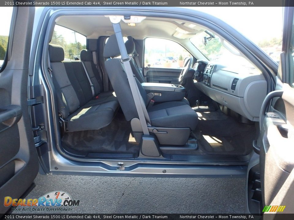 2011 Chevrolet Silverado 1500 LS Extended Cab 4x4 Steel Green Metallic / Dark Titanium Photo #16