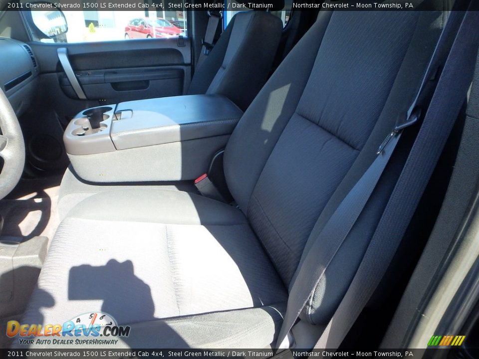 2011 Chevrolet Silverado 1500 LS Extended Cab 4x4 Steel Green Metallic / Dark Titanium Photo #17