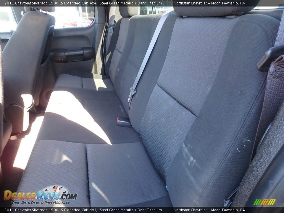 2011 Chevrolet Silverado 1500 LS Extended Cab 4x4 Steel Green Metallic / Dark Titanium Photo #18