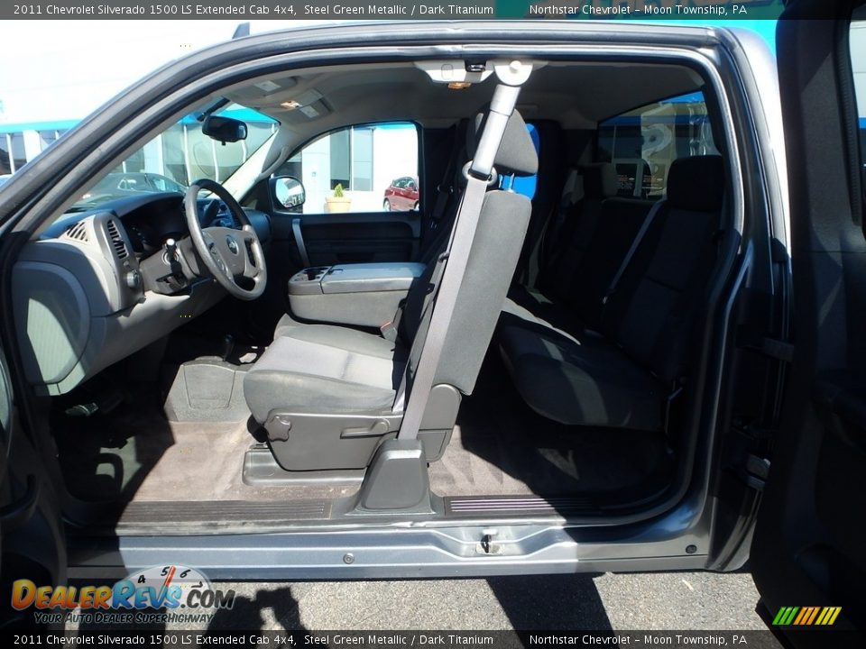 2011 Chevrolet Silverado 1500 LS Extended Cab 4x4 Steel Green Metallic / Dark Titanium Photo #20