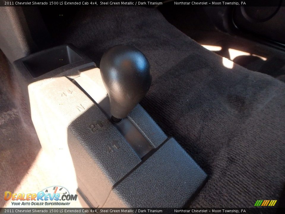 2011 Chevrolet Silverado 1500 LS Extended Cab 4x4 Steel Green Metallic / Dark Titanium Photo #23