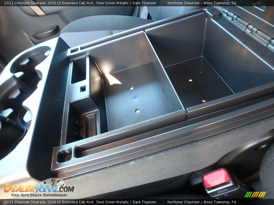 2011 Chevrolet Silverado 1500 LS Extended Cab 4x4 Steel Green Metallic / Dark Titanium Photo #24