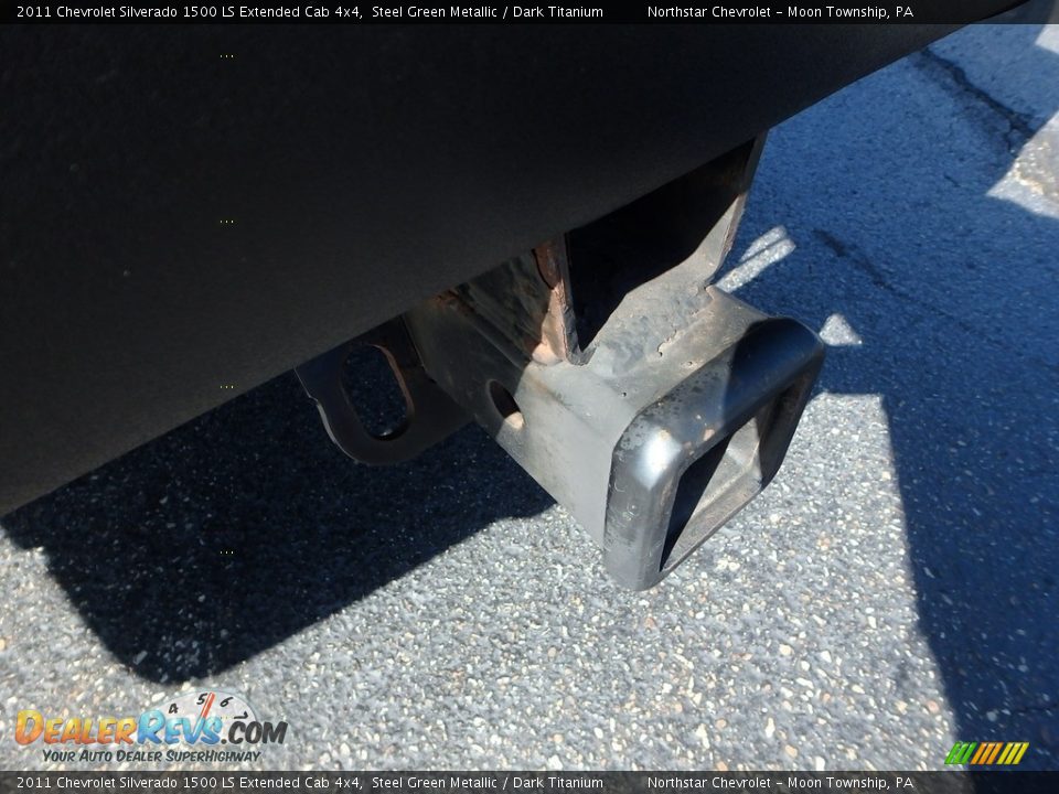 2011 Chevrolet Silverado 1500 LS Extended Cab 4x4 Steel Green Metallic / Dark Titanium Photo #27