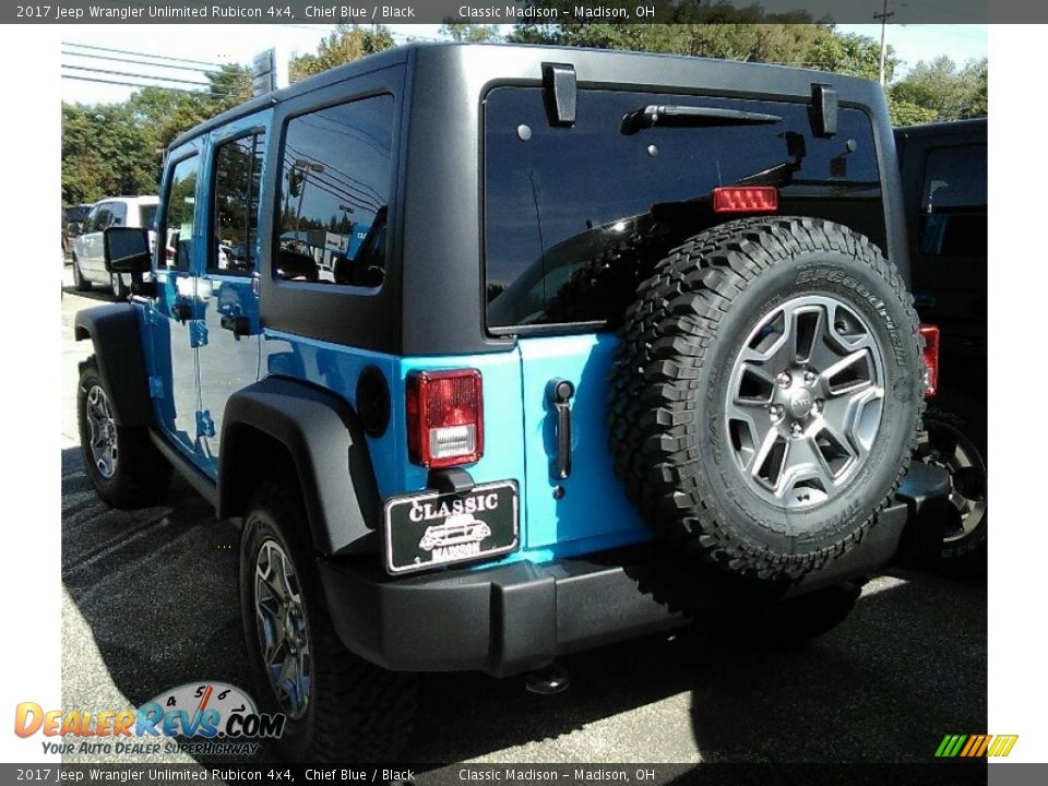 2017 Jeep Wrangler Unlimited Rubicon 4x4 Chief Blue / Black Photo #2