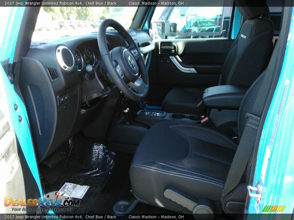2017 Jeep Wrangler Unlimited Rubicon 4x4 Chief Blue / Black Photo #4