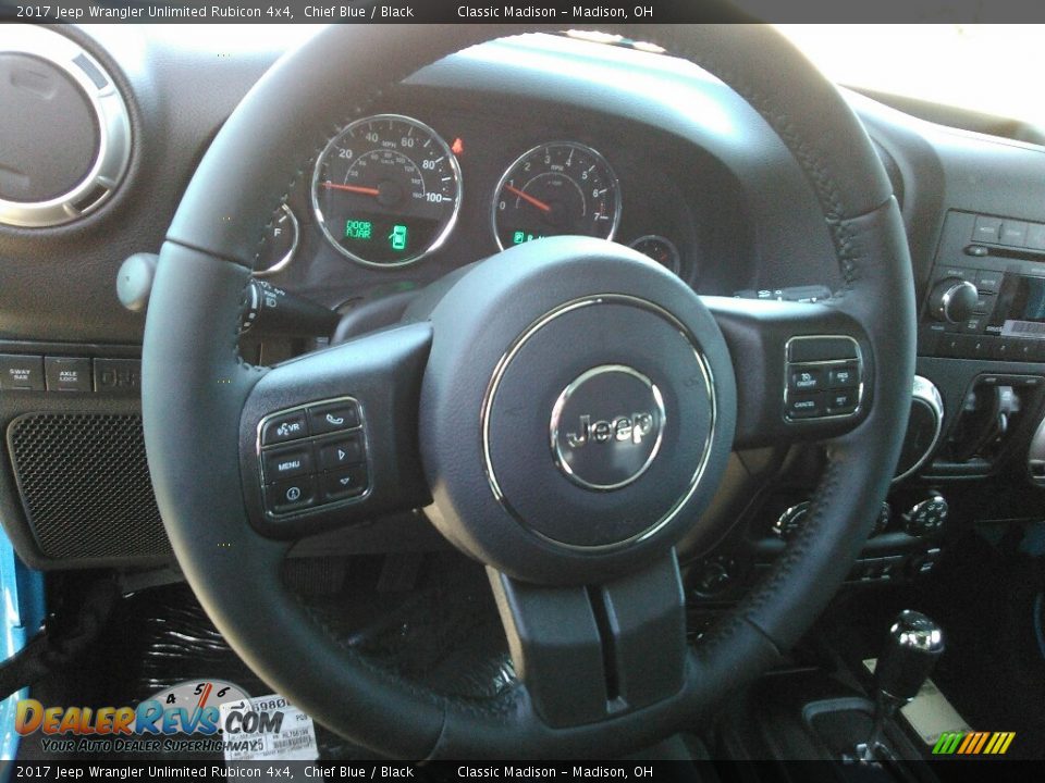 2017 Jeep Wrangler Unlimited Rubicon 4x4 Chief Blue / Black Photo #6