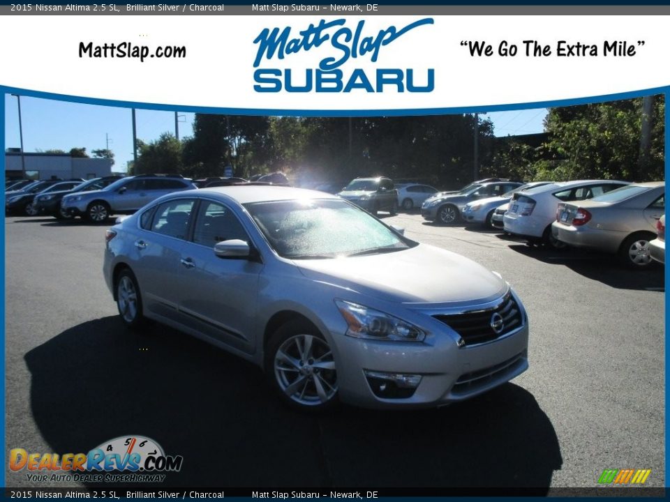 2015 Nissan Altima 2.5 SL Brilliant Silver / Charcoal Photo #1