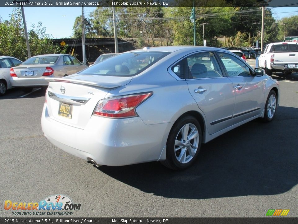 2015 Nissan Altima 2.5 SL Brilliant Silver / Charcoal Photo #6