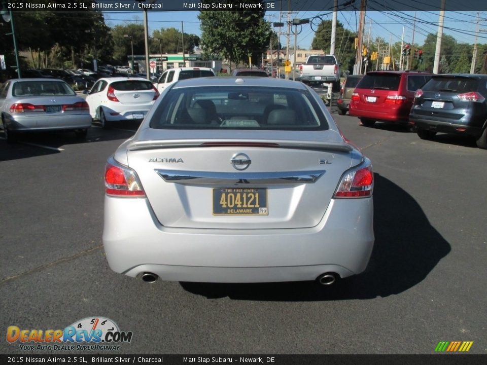 2015 Nissan Altima 2.5 SL Brilliant Silver / Charcoal Photo #7