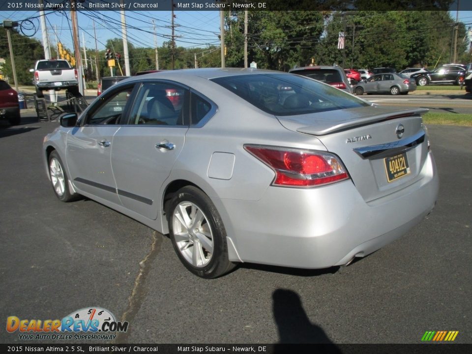 2015 Nissan Altima 2.5 SL Brilliant Silver / Charcoal Photo #8