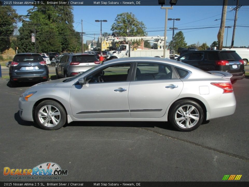 2015 Nissan Altima 2.5 SL Brilliant Silver / Charcoal Photo #9