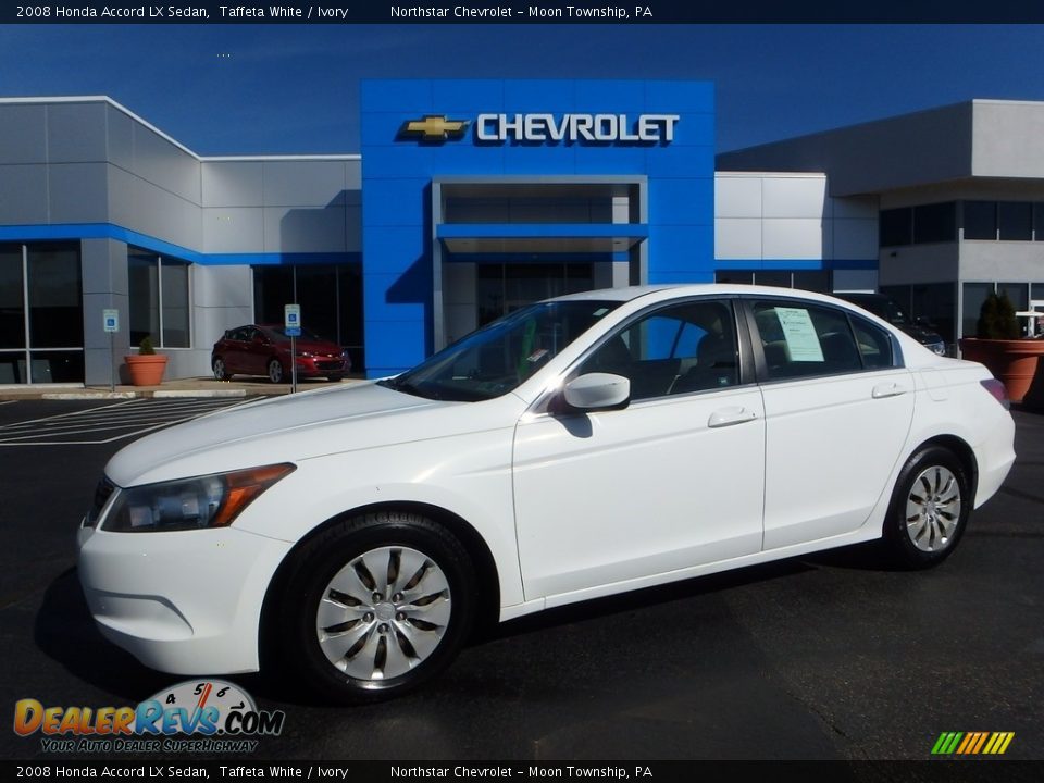 2008 Honda Accord LX Sedan Taffeta White / Ivory Photo #1