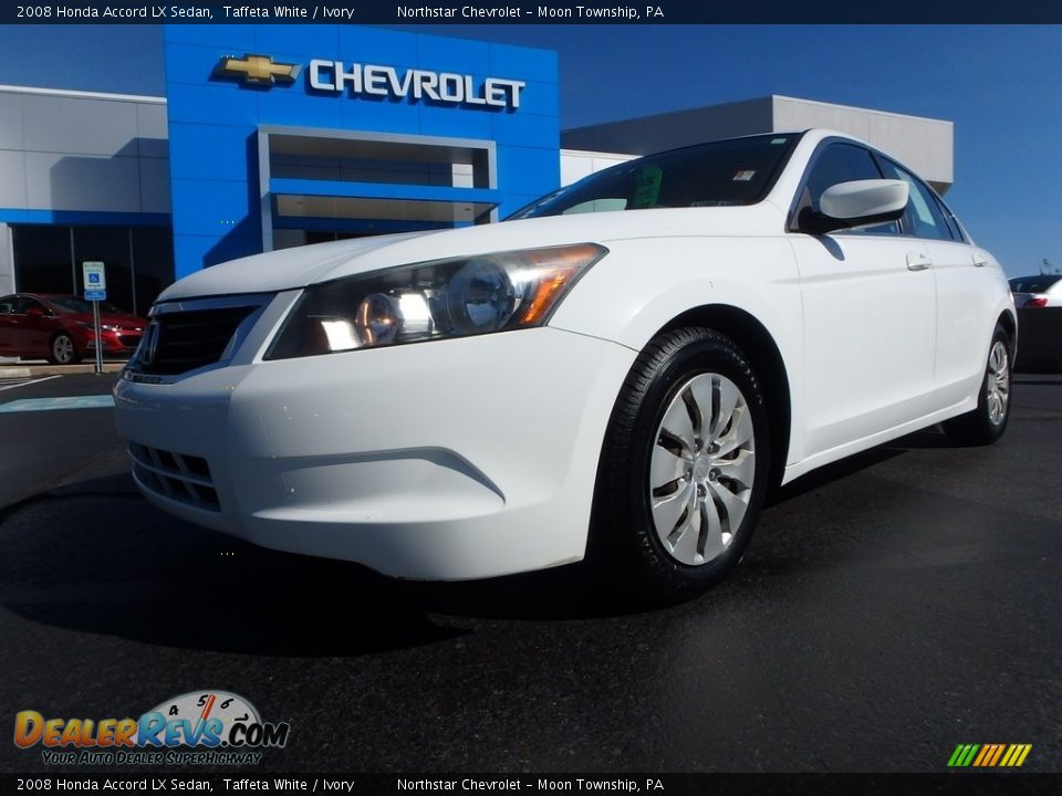 2008 Honda Accord LX Sedan Taffeta White / Ivory Photo #2