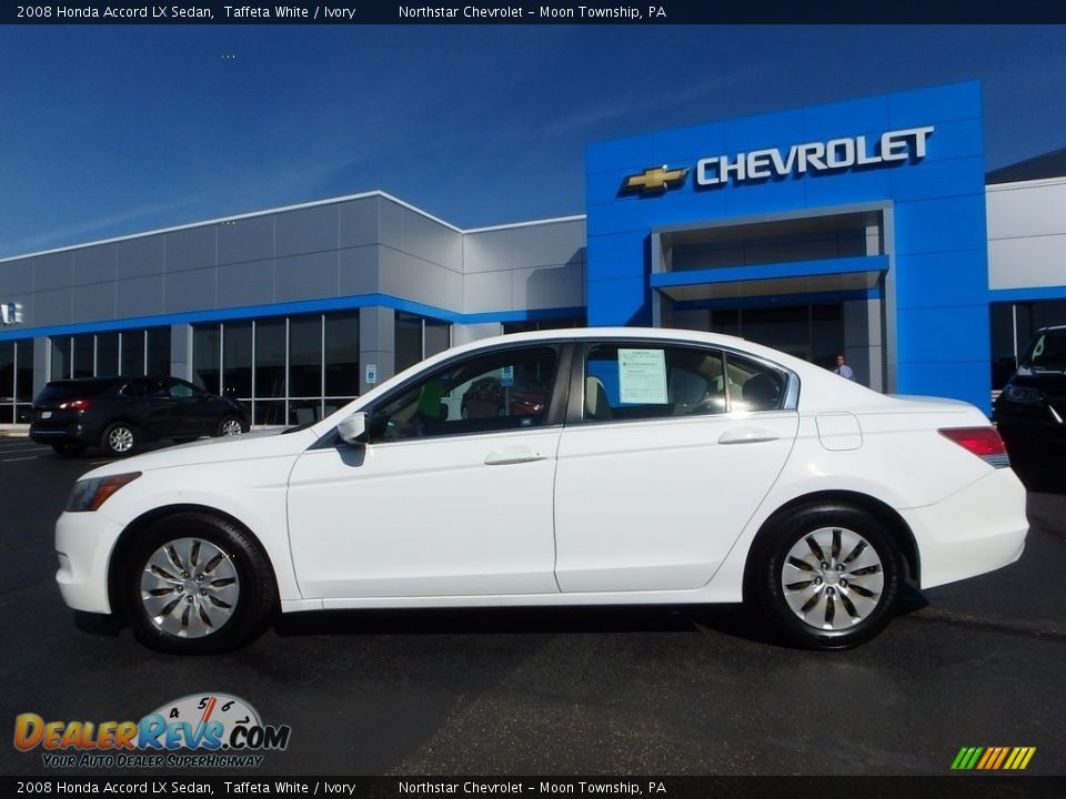 2008 Honda Accord LX Sedan Taffeta White / Ivory Photo #3