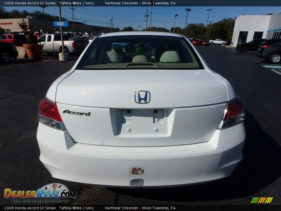 2008 Honda Accord LX Sedan Taffeta White / Ivory Photo #6