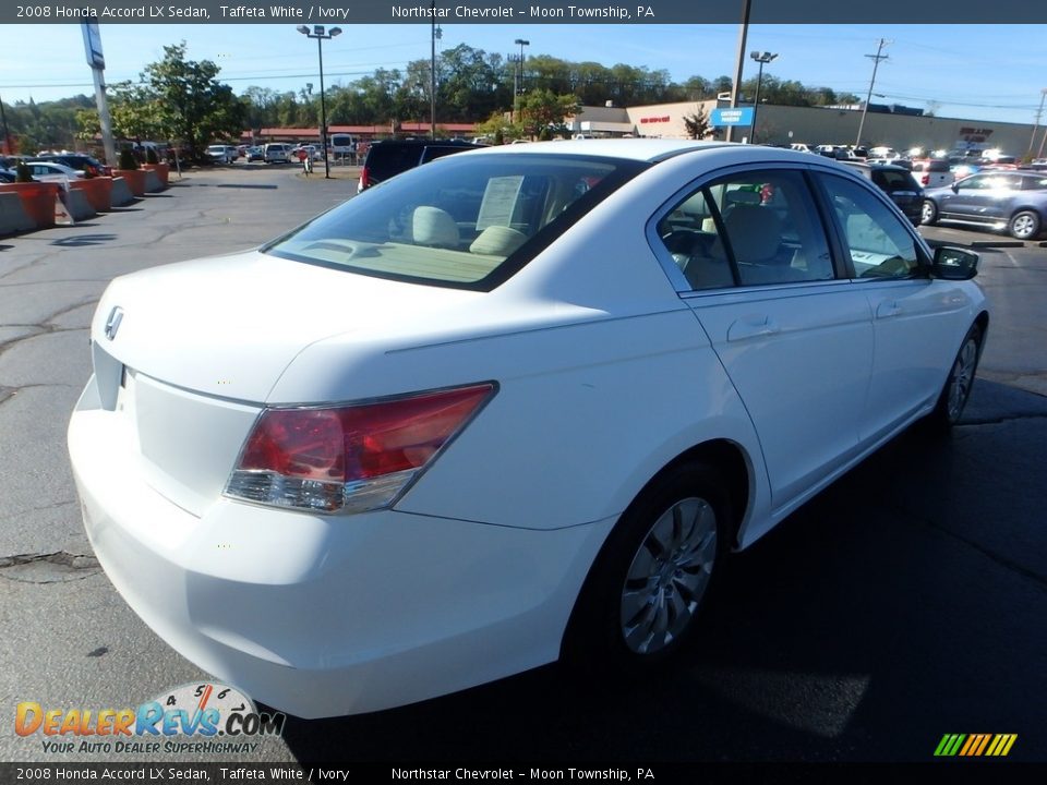 2008 Honda Accord LX Sedan Taffeta White / Ivory Photo #7