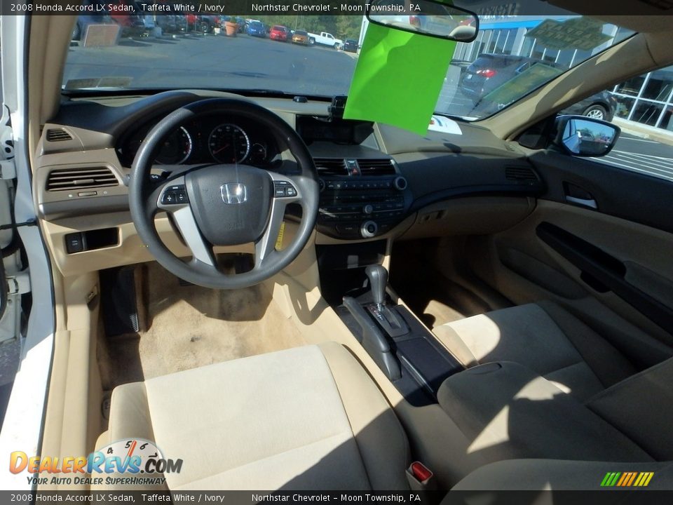 2008 Honda Accord LX Sedan Taffeta White / Ivory Photo #21