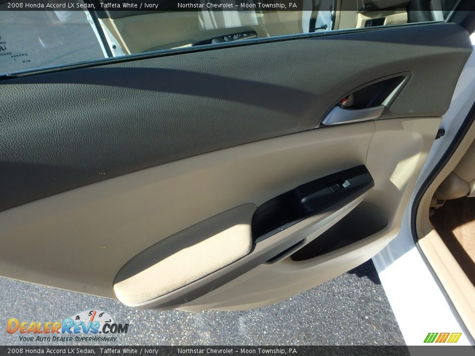 2008 Honda Accord LX Sedan Taffeta White / Ivory Photo #22