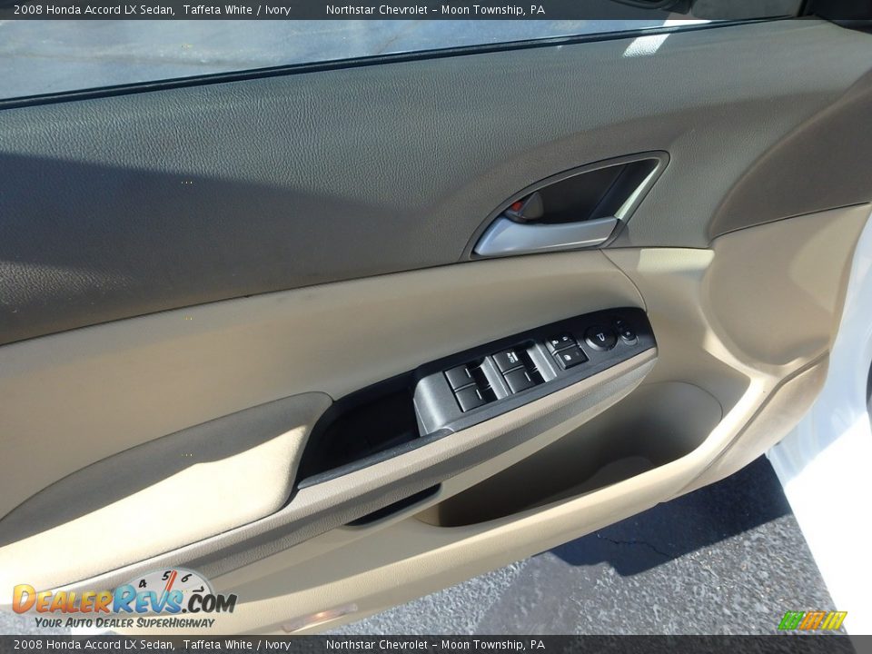 2008 Honda Accord LX Sedan Taffeta White / Ivory Photo #23