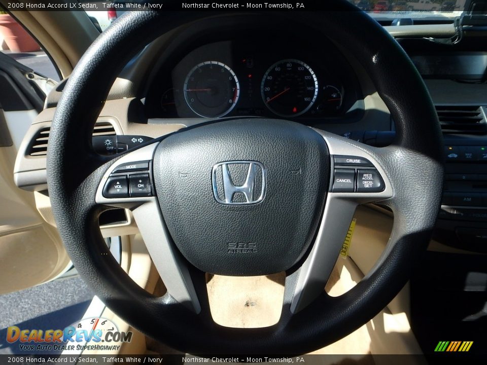 2008 Honda Accord LX Sedan Taffeta White / Ivory Photo #26