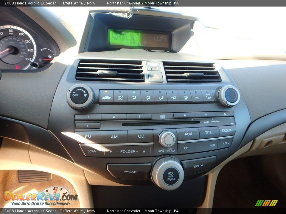 2008 Honda Accord LX Sedan Taffeta White / Ivory Photo #28