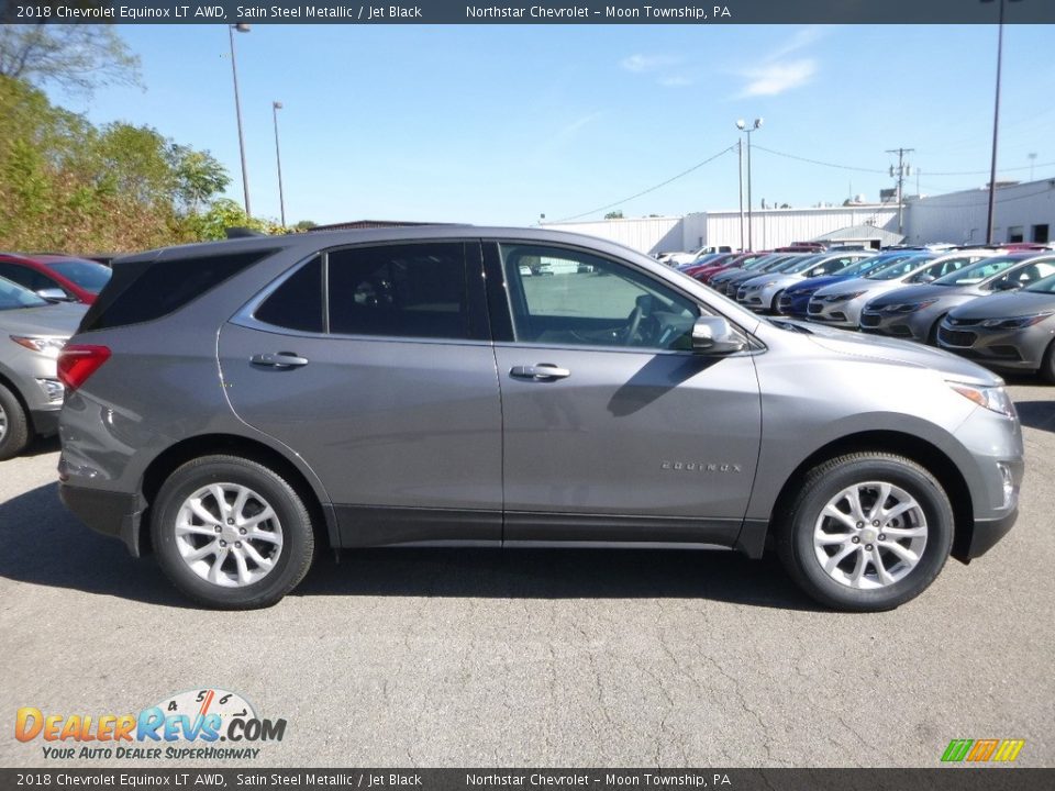 2018 Chevrolet Equinox LT AWD Satin Steel Metallic / Jet Black Photo #6