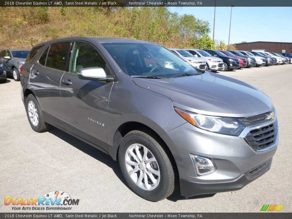 2018 Chevrolet Equinox LT AWD Satin Steel Metallic / Jet Black Photo #7