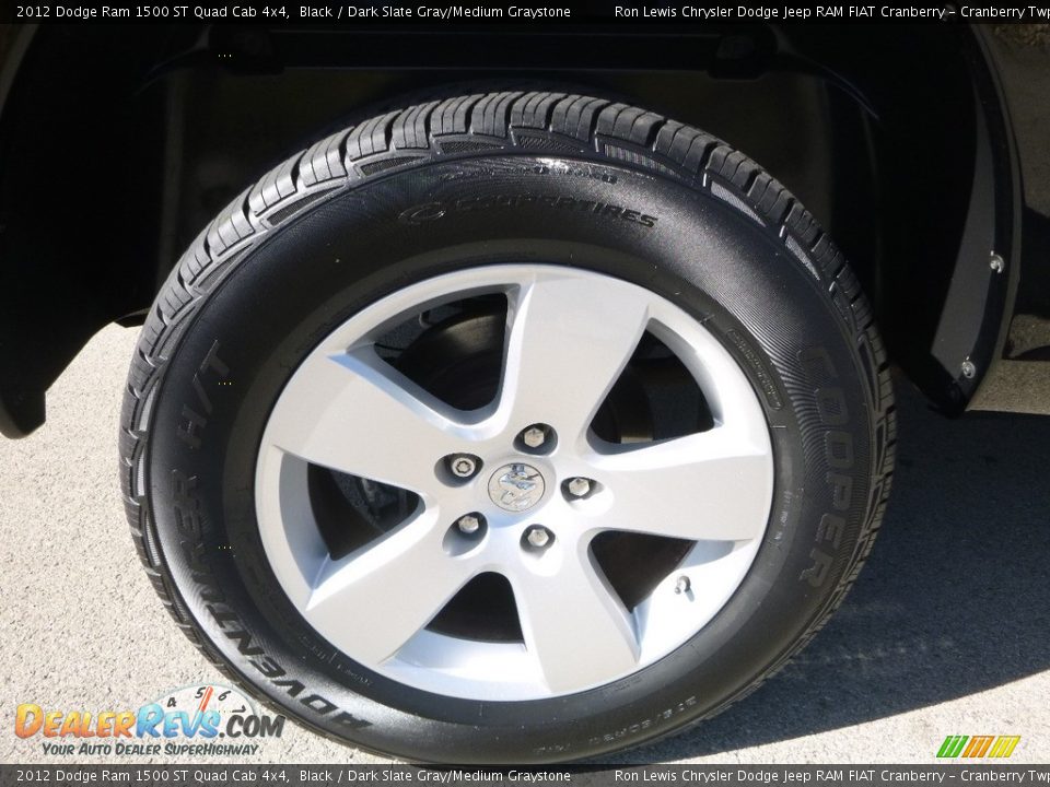 2012 Dodge Ram 1500 ST Quad Cab 4x4 Black / Dark Slate Gray/Medium Graystone Photo #8