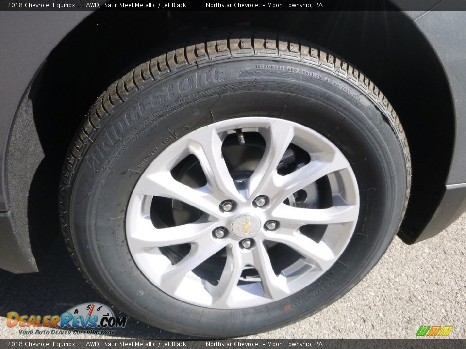2018 Chevrolet Equinox LT AWD Satin Steel Metallic / Jet Black Photo #9